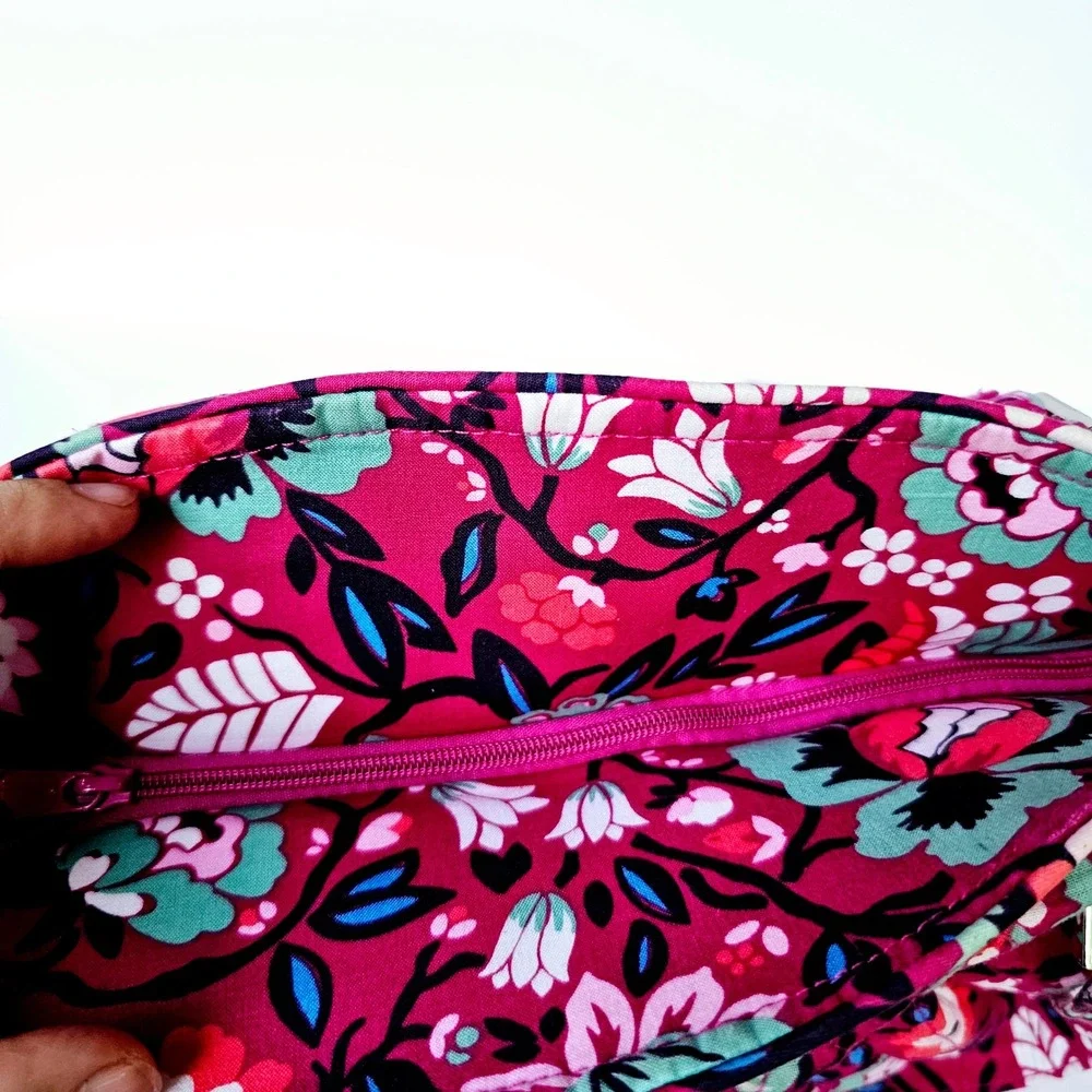 Vera Bradley Floral Quilted Shoulder Bag Pink‎ Cottagecore Preppy Pixie Blooms